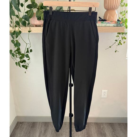Athleta Textured Brooklyn Jogger Pants Black Size 2 Womens Casual Travel Comfort - Picture 2 of 10